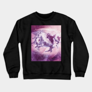 Epic Space Sloth Riding On Unicorn Crewneck Sweatshirt